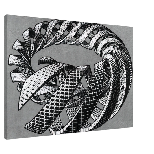 MC Escher - SPIRALS Canvas - 20x30 cm / 8x12 inches-canvas