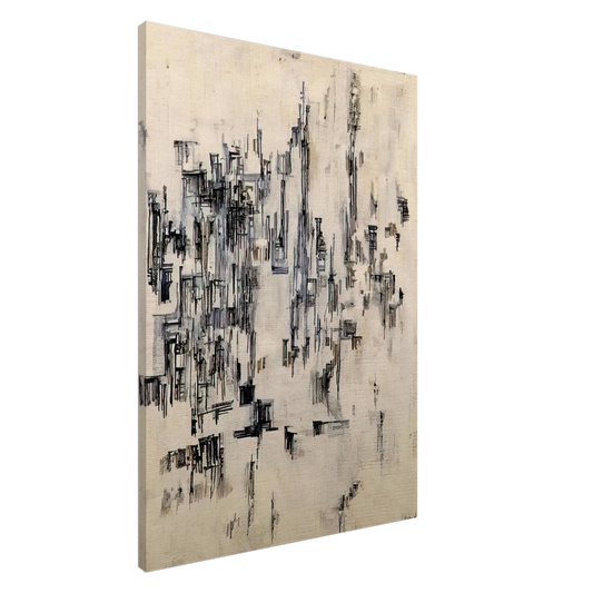 Maria Helena Vieira da Silva - La rue - 1956 Canvas - 20x30 cm / 8x12 inches-canvas