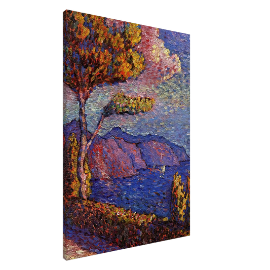 Henri-Edmond Cross - The Canal near St. Tropez Canvas - 20x30 cm / 8x12 inches-canvas