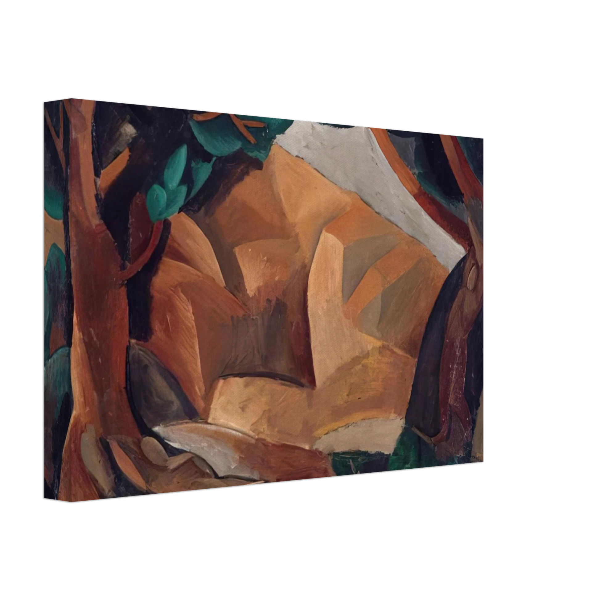 Pablo Picasso - Paysage aux deux figures - 1908  France Canvas - 40x60 cm / 16x24 inches-canvas