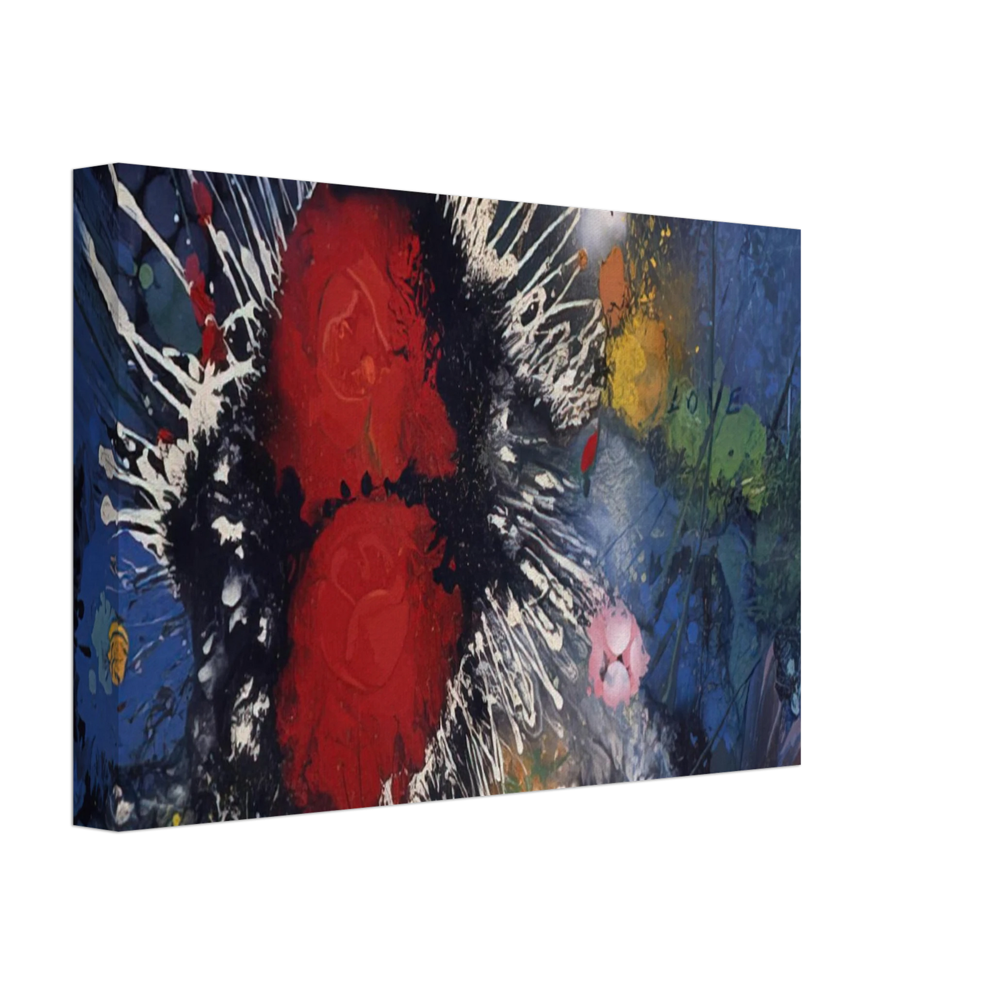 Gebre Kristos Desta - Flowers No. 4 - 1974 Canvas - 70x100 cm / 28x40 inches-canvas