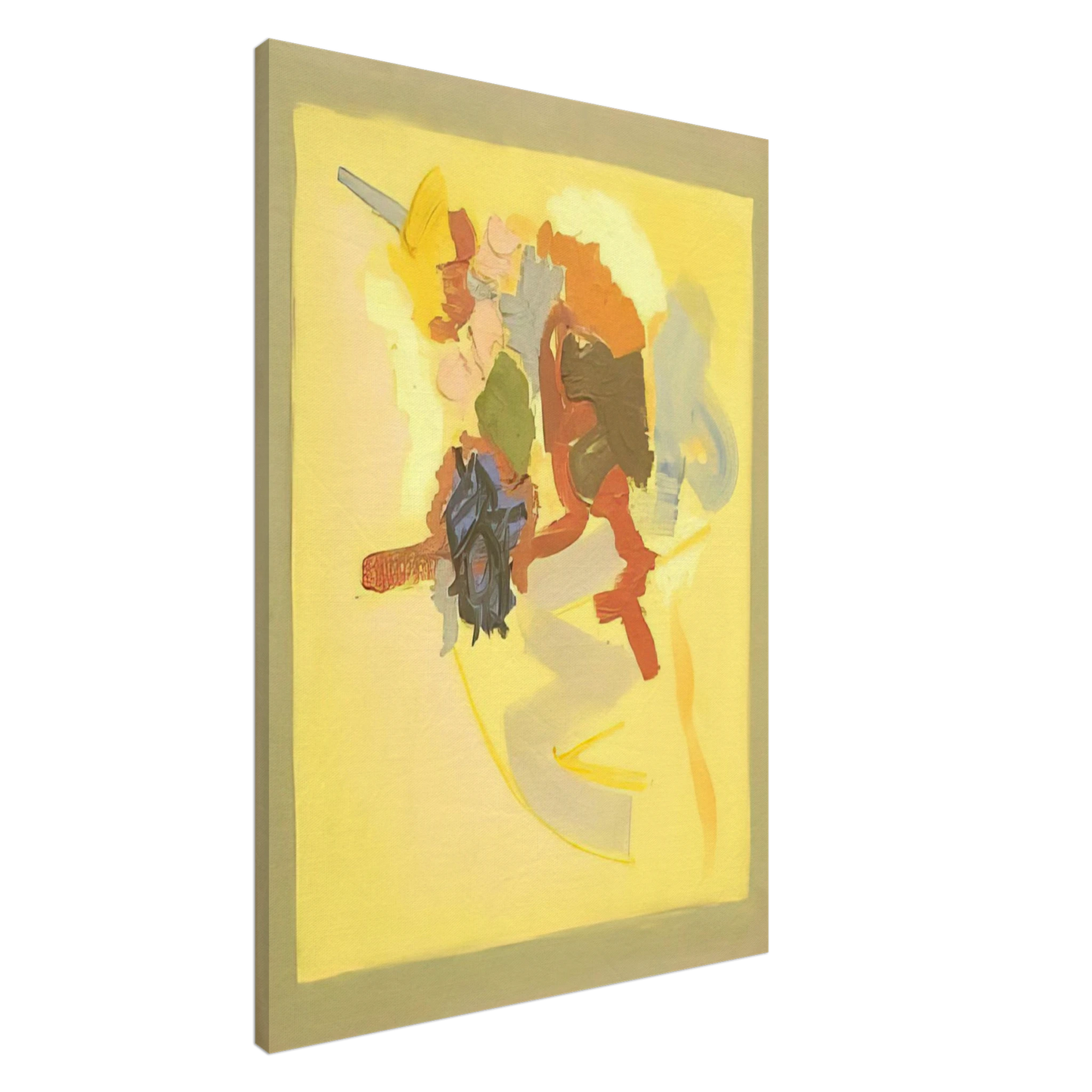 John Ferren - Yellow Field - 1960 Canvas - 20x30 cm / 8x12 inches-canvas