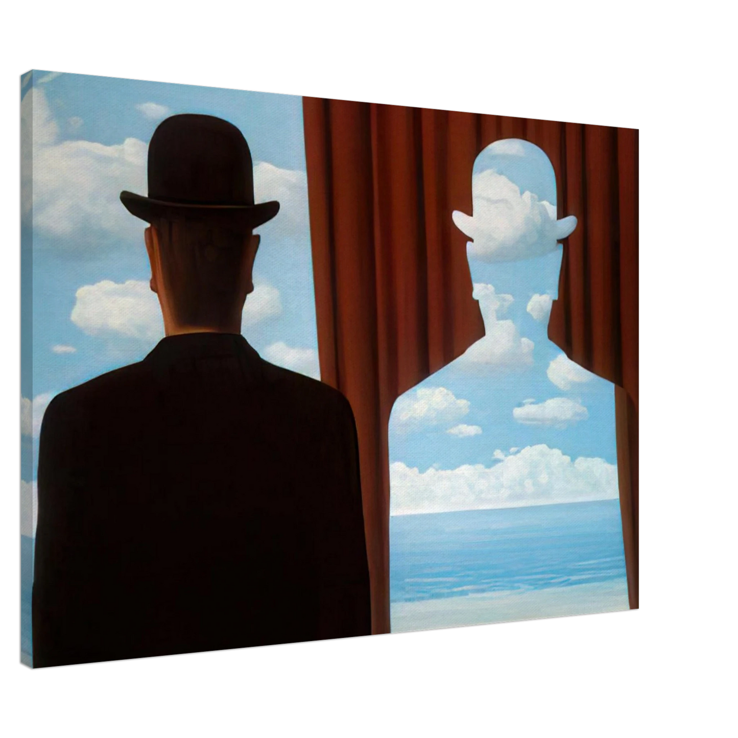 Rene Magritte - DECALCOMANIA 1966 Canvas - 20x30 cm / 8x12 inches-canvas