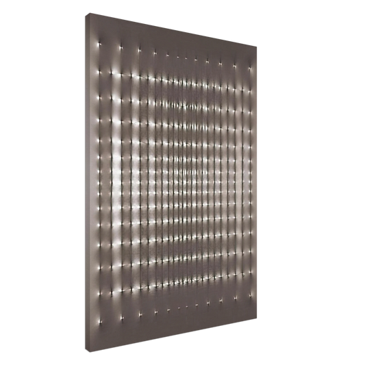 Enrico Castellani - Superficie alluminio - 1969 Canvas - 20x30 cm / 8x12 inches-canvas