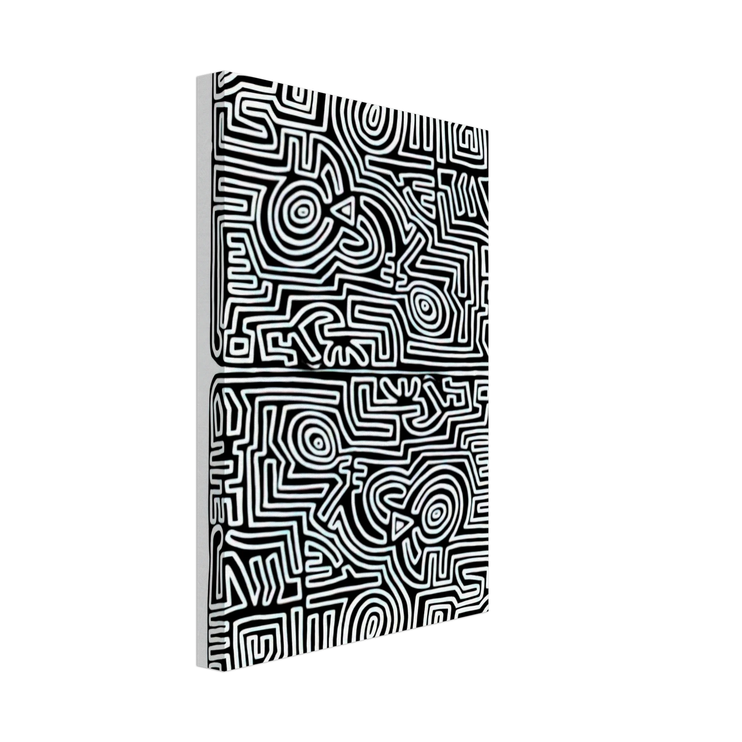Keith Haring - LABYRINTH 1989 Canvas - 40x60 cm / 16x24 inches-canvas