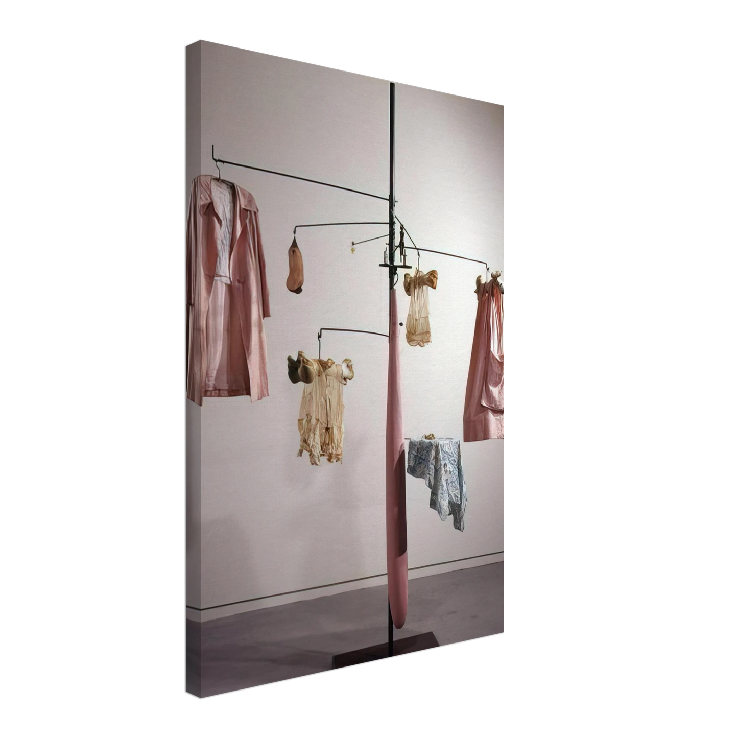 Louise Bourgeois - PINK DAYS AND BLUE DAYS 1997 Canvas - 40x60 cm / 16x24 inches-canvas