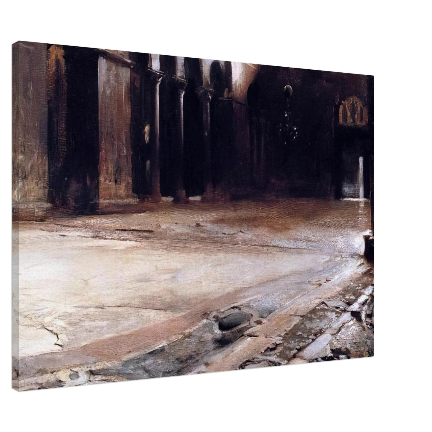 John Singer Sargent - Pavement of St. Mark's Canvas - 20x30 cm / 8x12 inches-canvas