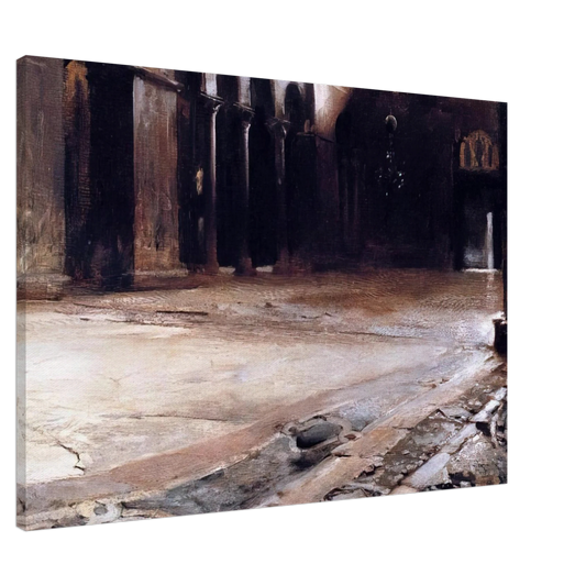 John Singer Sargent - Pavement of St. Mark's Canvas - 20x30 cm / 8x12 inches-canvas