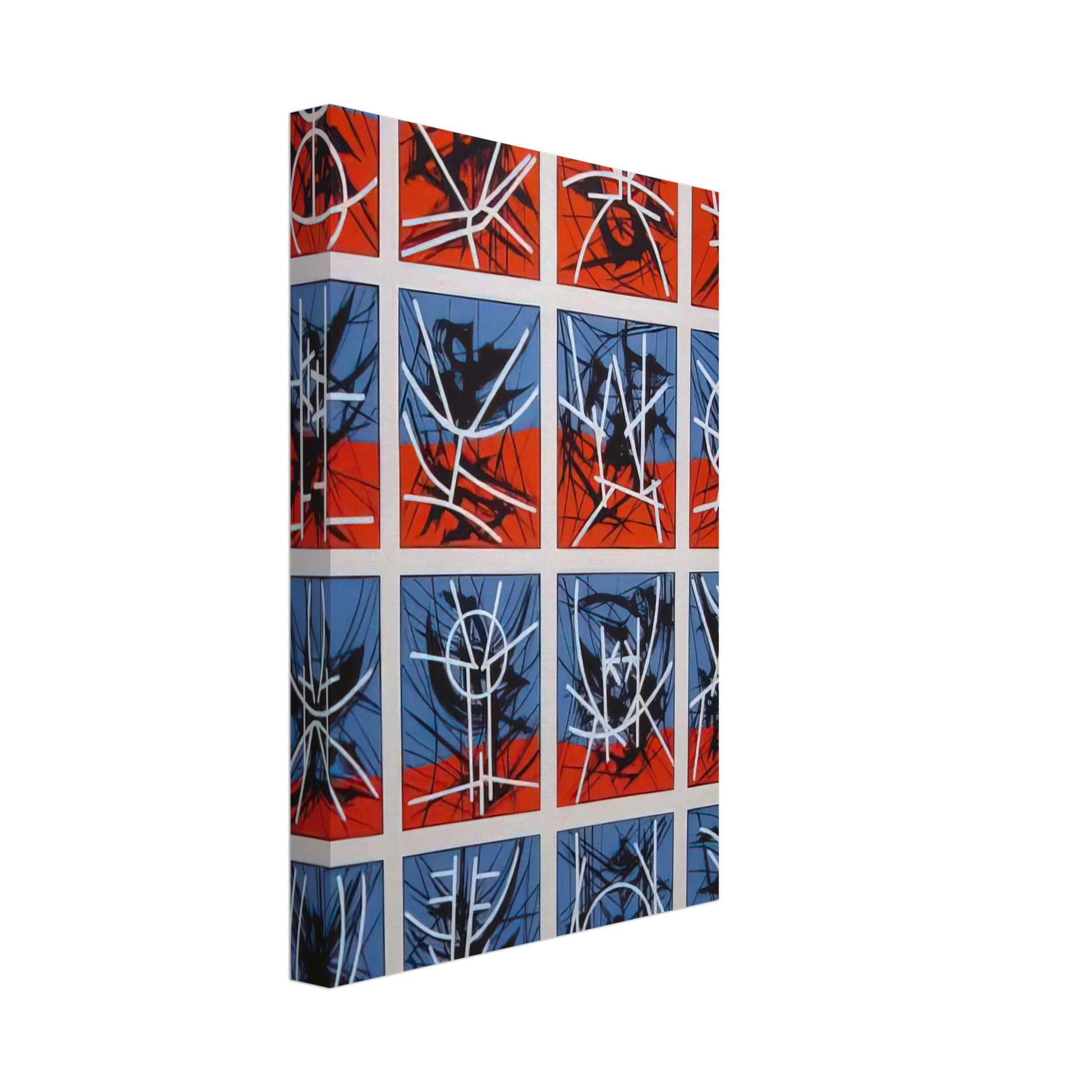 Jimmy Ernst - Hieroglyphics - 1969 Canvas - 40x60 cm / 16x24 inches-canvas