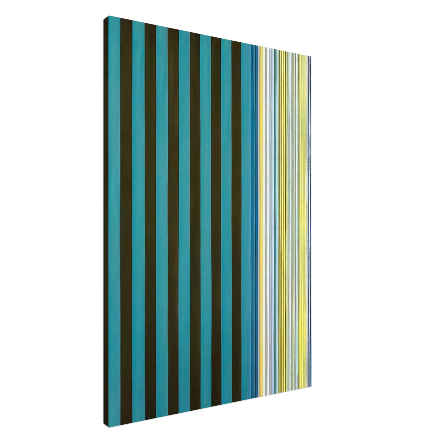 Gene Davis - Green Stripes - 1970 Canvas - 20x30 cm / 8x12 inches-canvas
