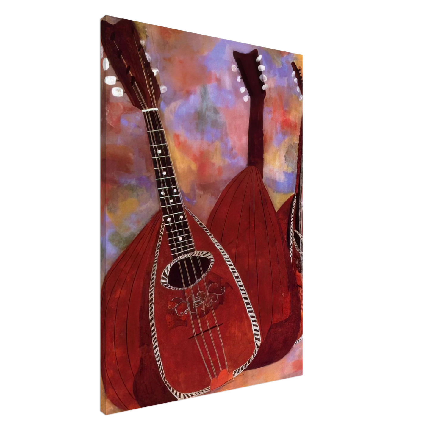 Ben Shahn - THREE LUTES Canvas - 20x30 cm / 8x12 inches-canvas