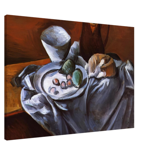 Andre Derain - STILL LIFE WITH PEARS AND INDIAN BOWL Canvas - 20x30 cm / 8x12 inches-canvas