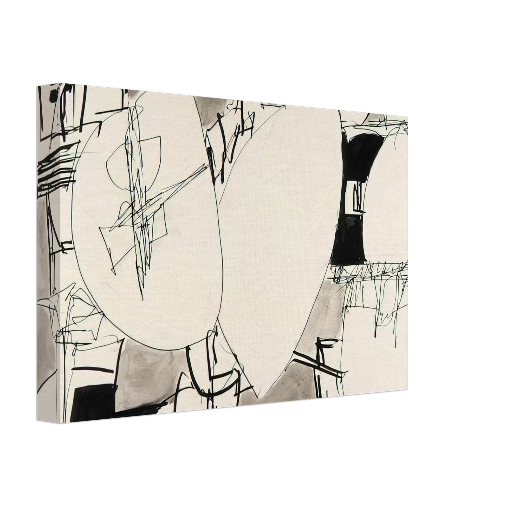 Gene Davis - Inner Space - 1952 Canvas - 40x60 cm / 16x24 inches-canvas