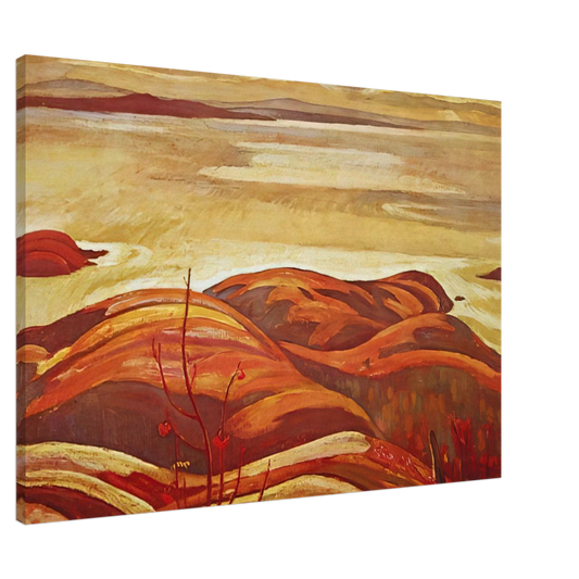 A.Y. Jackson - North Shore, Lake Superior - 1926 Canvas - 20x30 cm / 8x12 inches-canvas