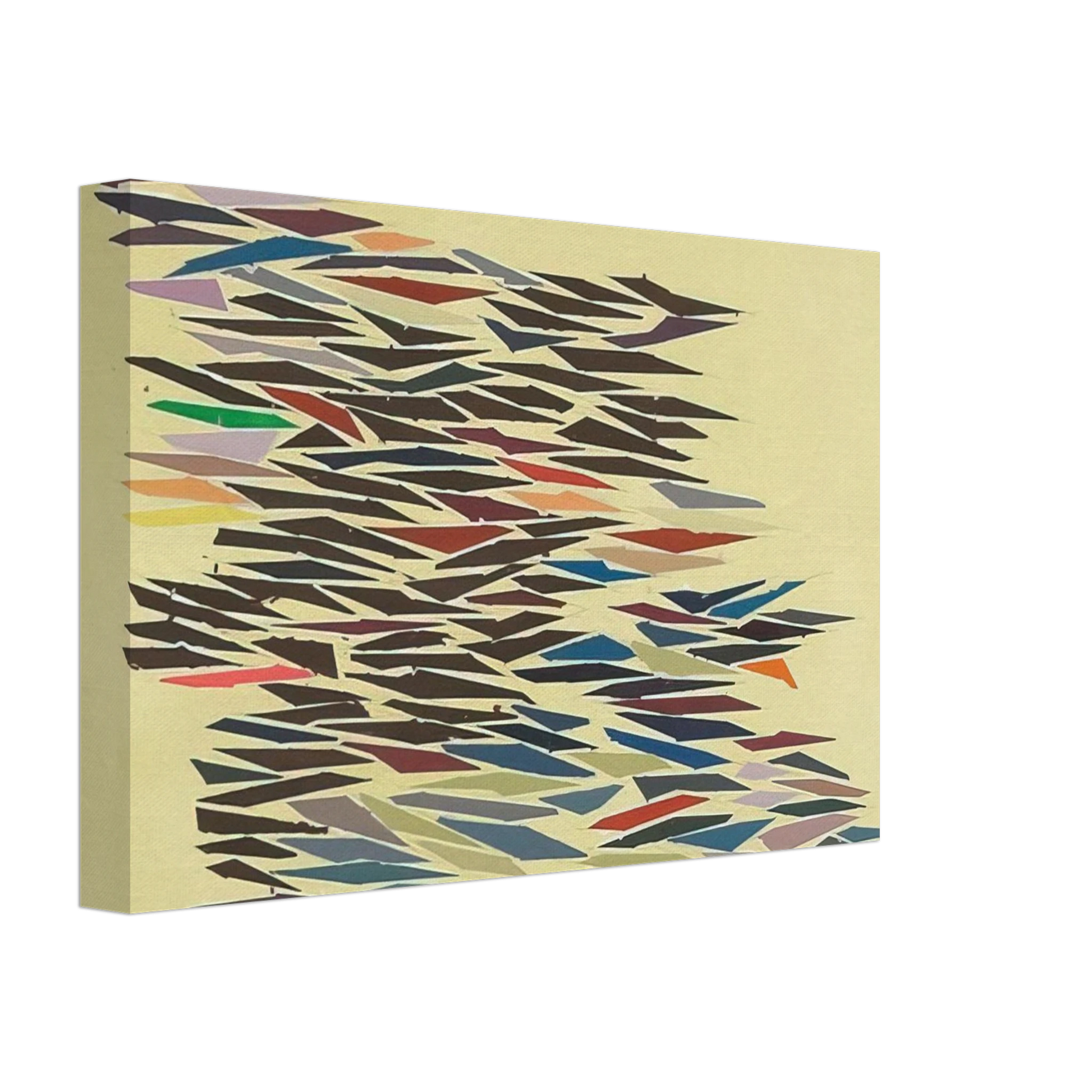 Robert Goodnough - Colors with Yellow - Post-Painterly Abstraction Canvas - 40x60 cm / 16x24 inches-canvas