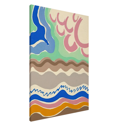 Sonia Delaunay - COMPOSITIONS COLORS IDEAS 14 Canvas - 20x30 cm / 8x12 inches-canvas