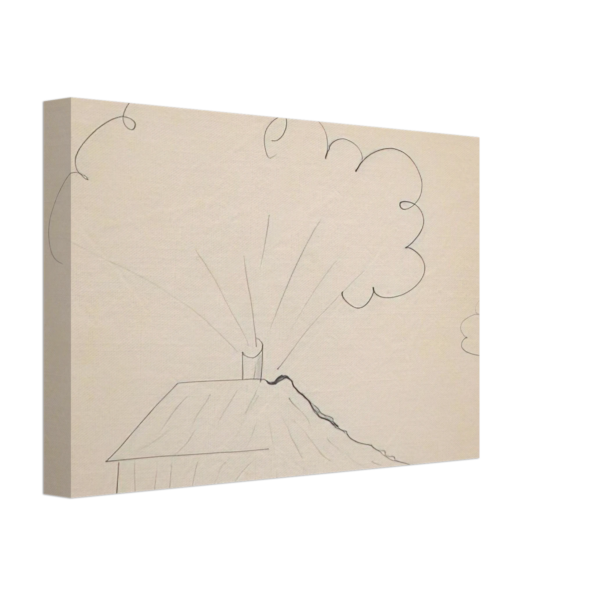 Dieter Roth - Chateau Vesuv - 1967 Canvas - 70x100 cm / 28x40 inches-canvas