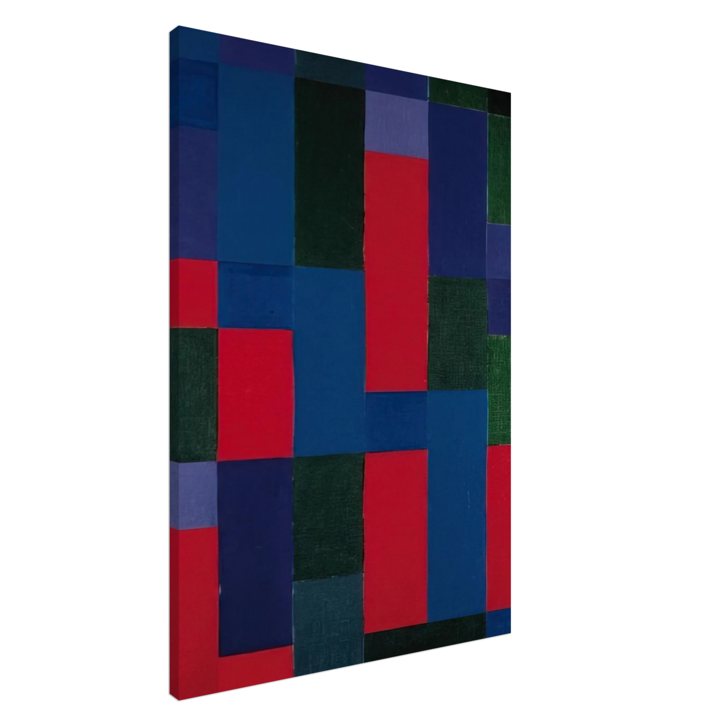 Johannes Itten - Grn-Blau-Rot - 1967 Canvas - 20x30 cm / 8x12 inches-canvas