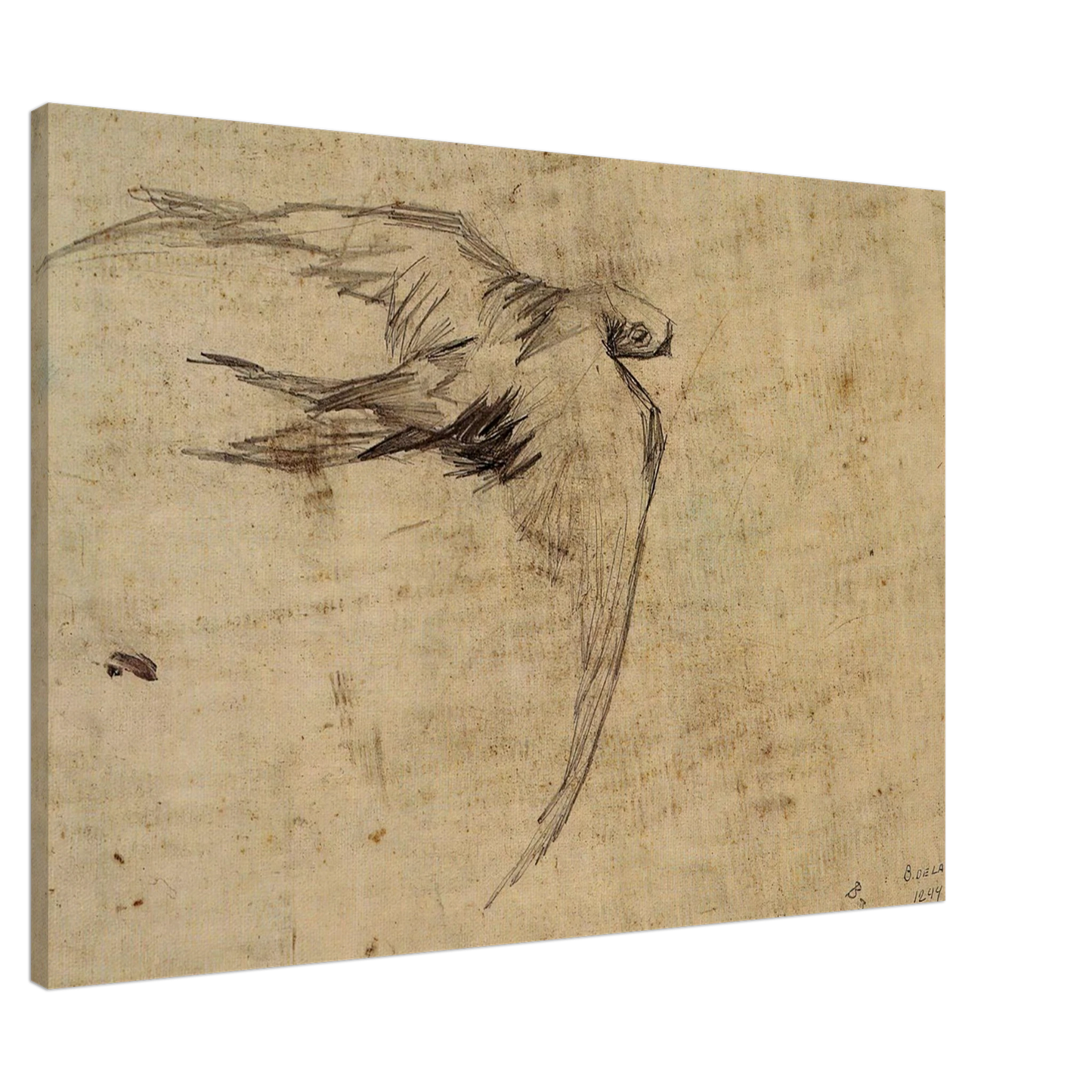 Vincent van Gogh - Swift Canvas - 20x30 cm / 8x12 inches-canvas