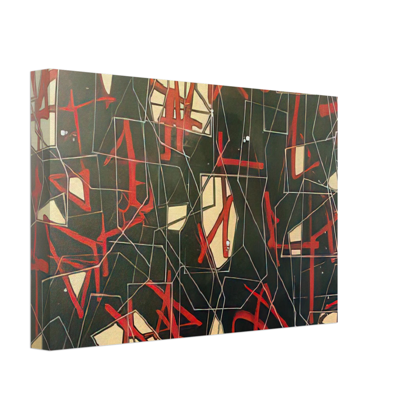 Jimmy Ernst - Synapse - 1950 Canvas - 40x60 cm / 16x24 inches-canvas