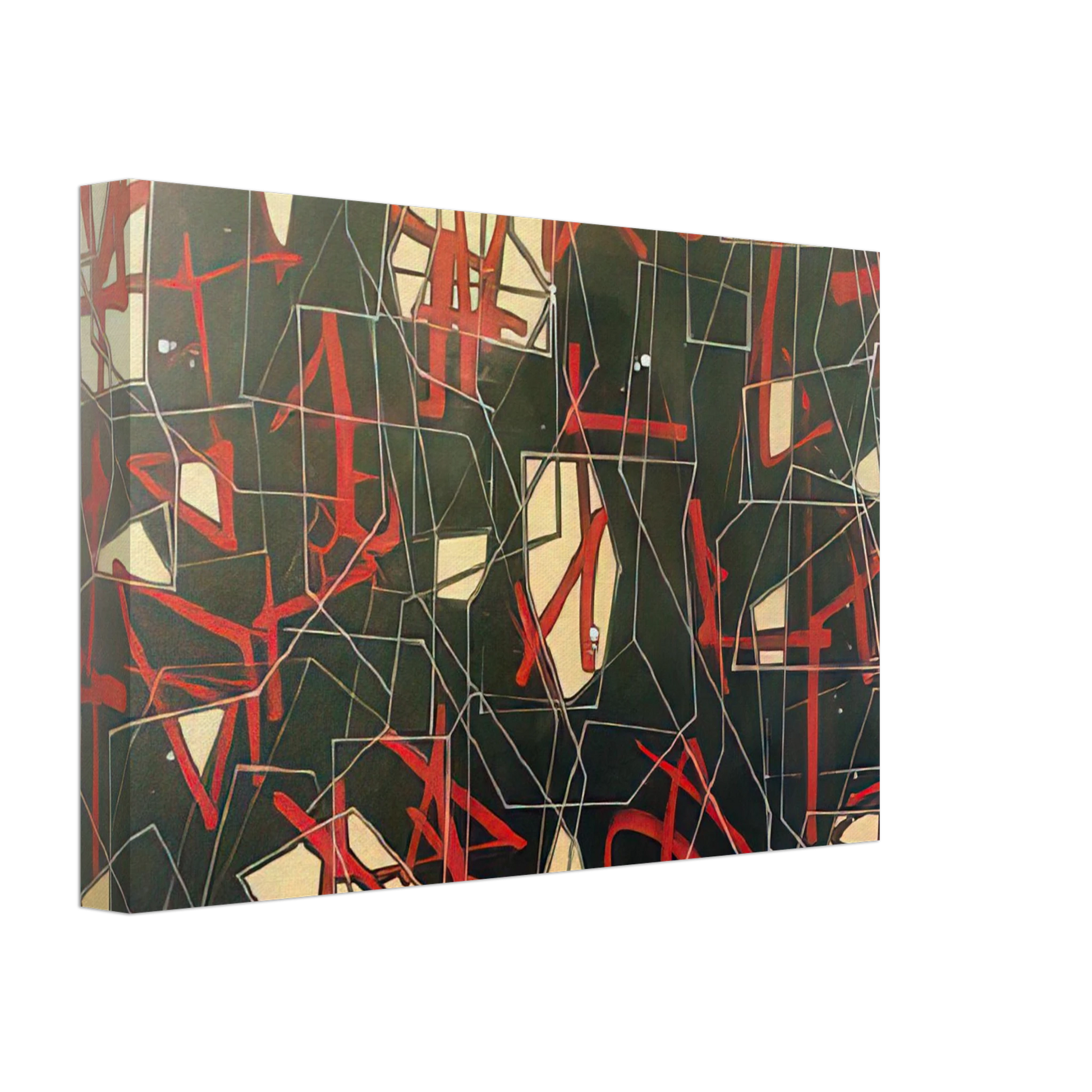 Jimmy Ernst - Synapse - 1950 Canvas - 40x60 cm / 16x24 inches-canvas