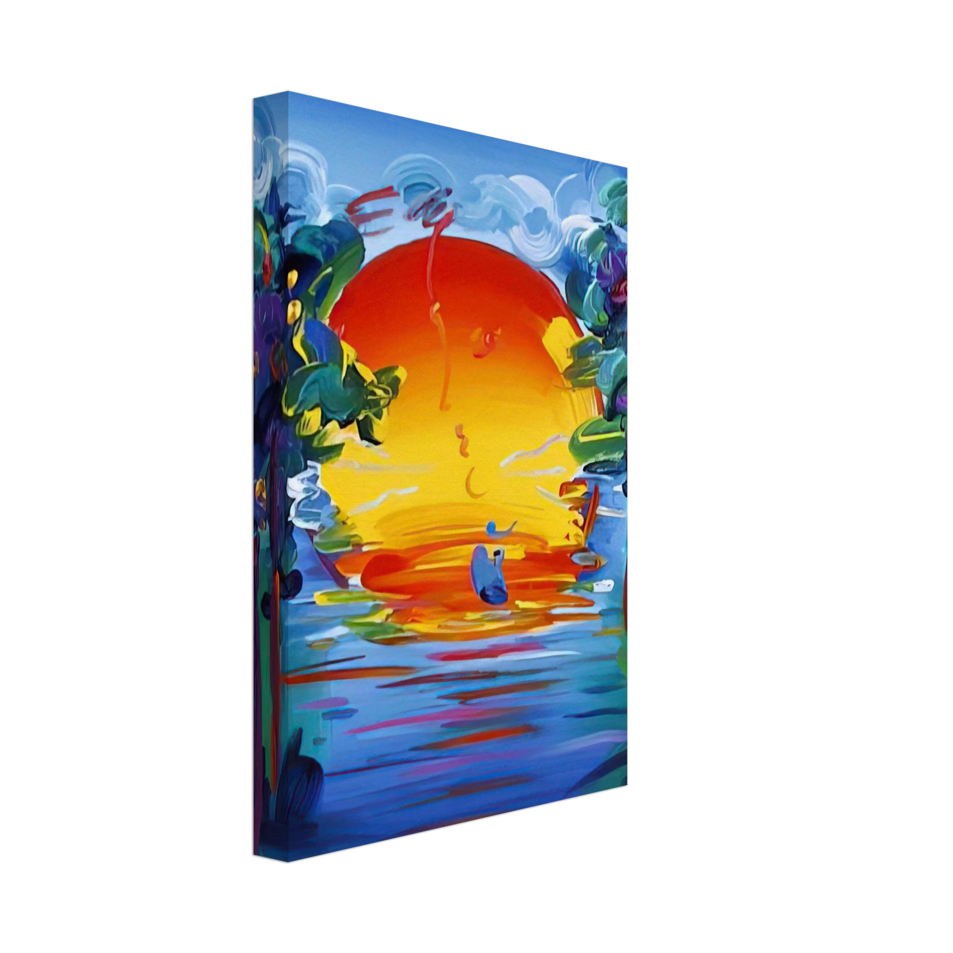 Peter Max - BETTER WORLD 1993 Canvas - 70x100 cm / 28x40 inches-canvas