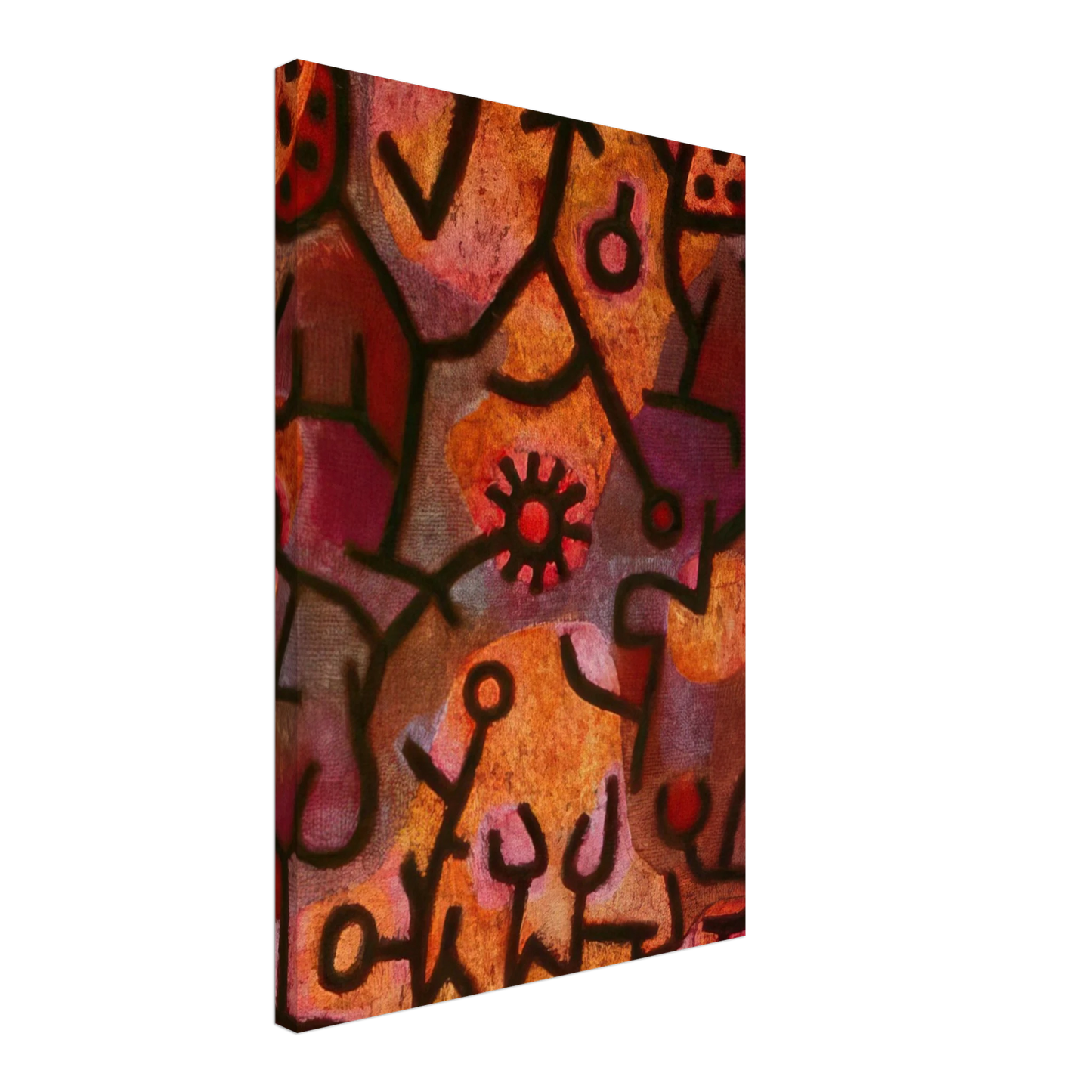 Paul Klee - FLORA ON ROCKS SUN 1940 Canvas - 70x100 cm / 28x40 inches-canvas