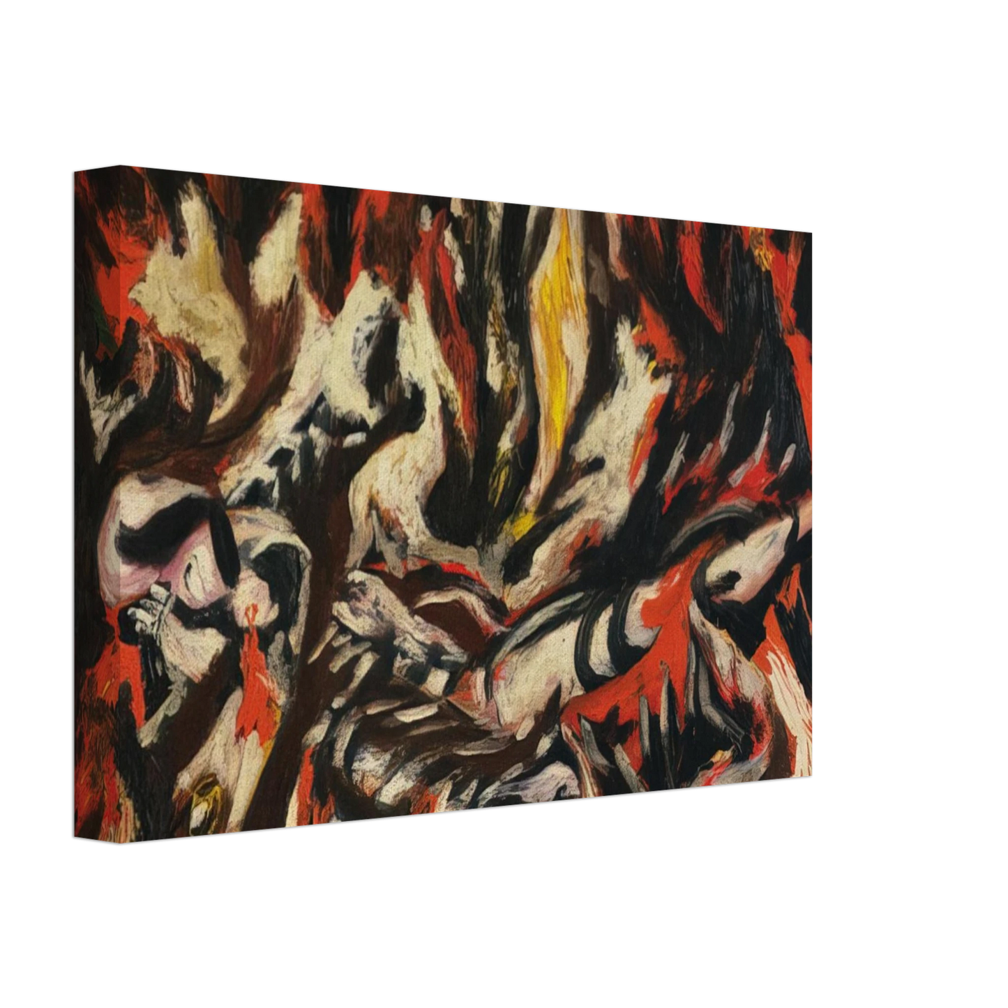 Jackson Pollock - THE FLAME 1938 Canvas - 70x100 cm / 28x40 inches-canvas