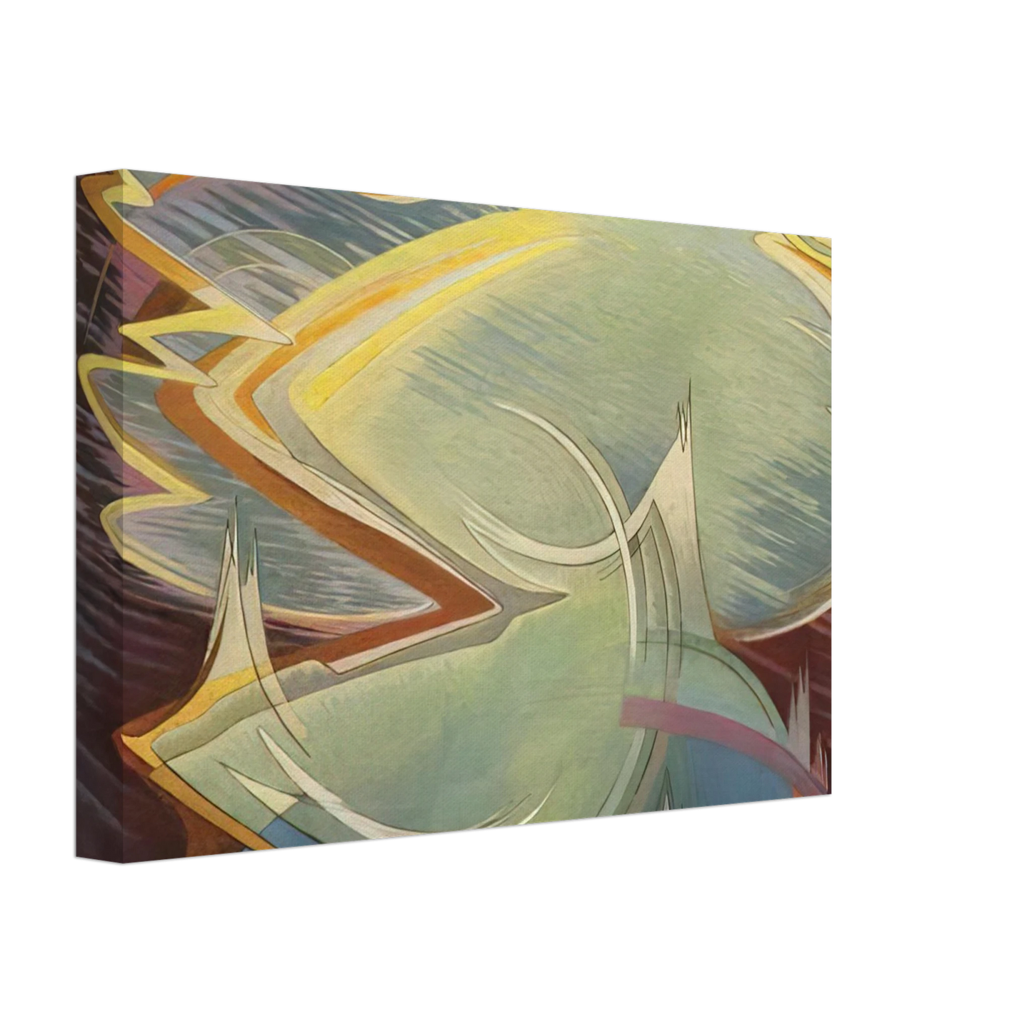 Lawren Harris - Untitled - 1951 Canvas - 40x60 cm / 16x24 inches-canvas