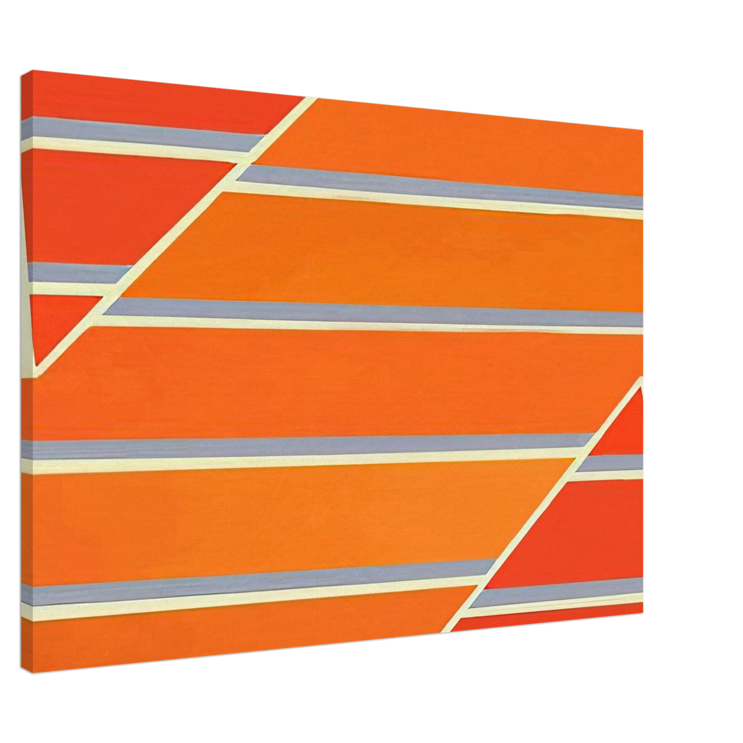 Larry Zox - Orange Time - 1965 Canvas - 20x30 cm / 8x12 inches-canvas