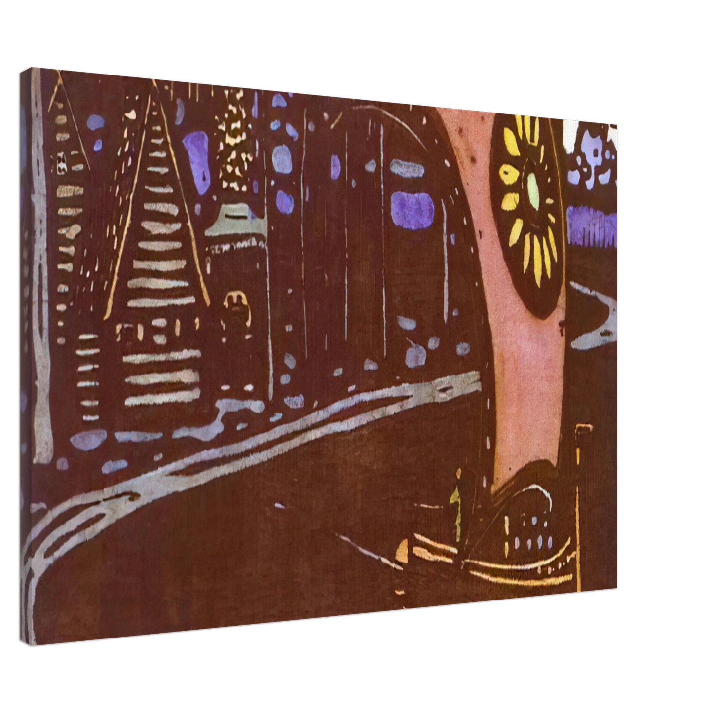 Wassily Kandinsky - THE GOLDEN SAIL 1903 Canvas - 20x30 cm / 8x12 inches-canvas