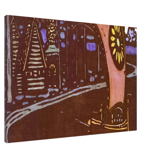 Wassily Kandinsky - THE GOLDEN SAIL 1903 Canvas - 20x30 cm / 8x12 inches-canvas