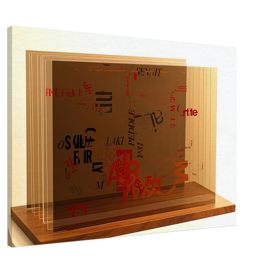 John Cage - Not Wanting To Say Anything About Marcel, II - 1969 Canvas - 20x30 cm / 8x12 inches-canvas