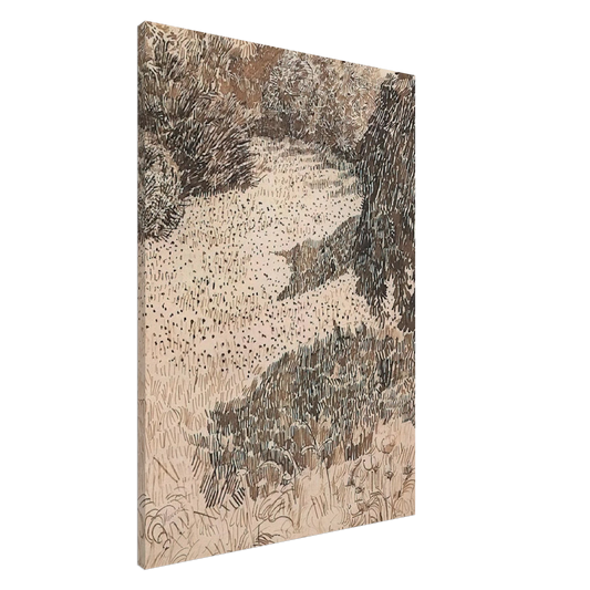 Vincent van Gogh - The Corner of the Park Canvas - 20x30 cm / 8x12 inches-canvas