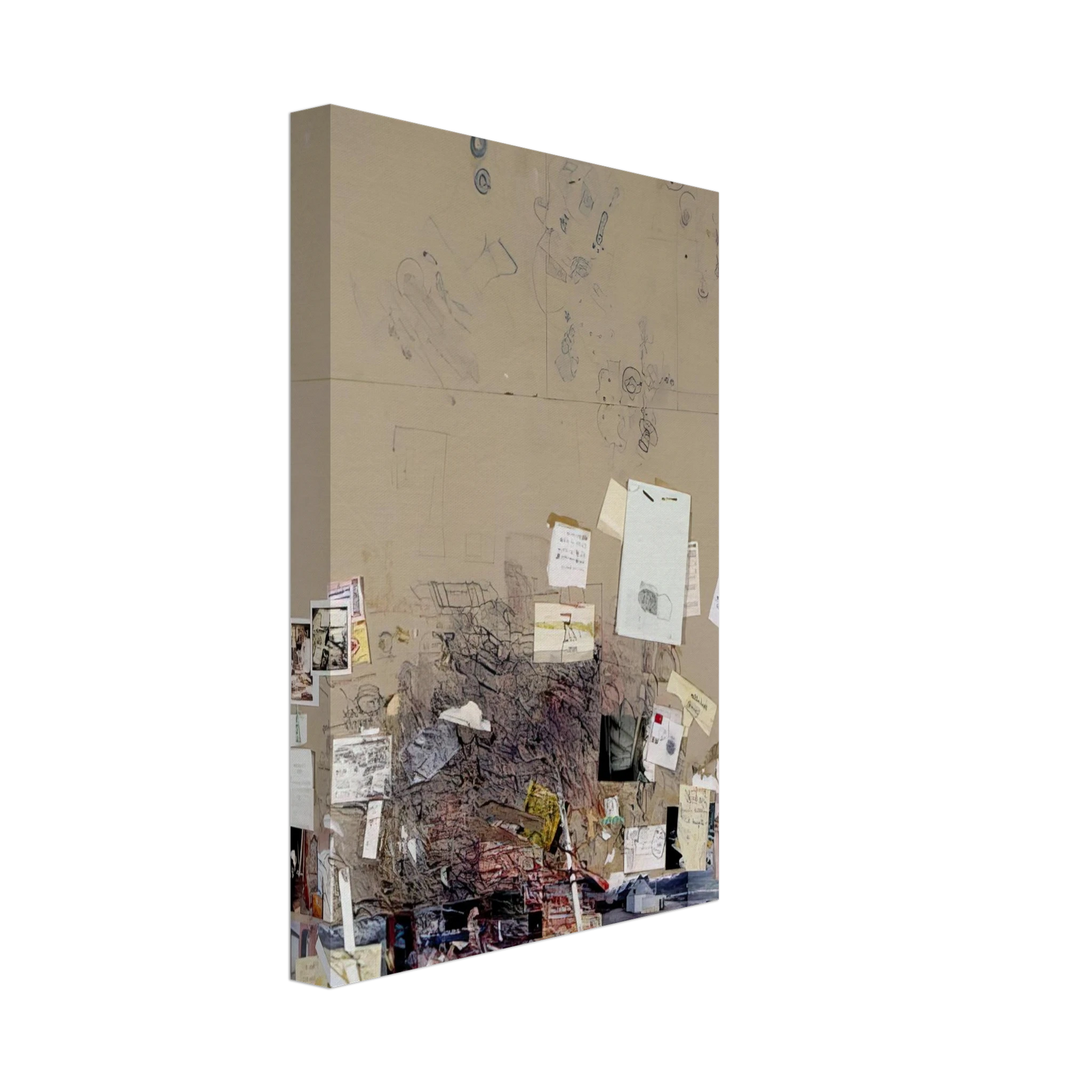 Dieter Roth - Tischmatte, Buro Hegenheimerstrasse, Base - 1994 Canvas - 70x100 cm / 28x40 inches-canvas