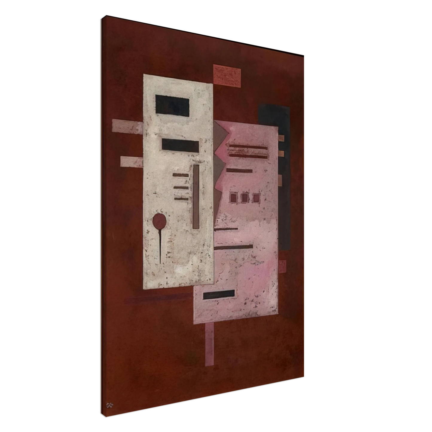 Wassily Kandinsky - SOFT ROUGHNESS 1933 Canvas - 20x30 cm / 8x12 inches-canvas