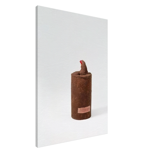 Dieter Roth - Tall Garden Gnome - 1969 Canvas - 20x30 cm / 8x12 inches-canvas