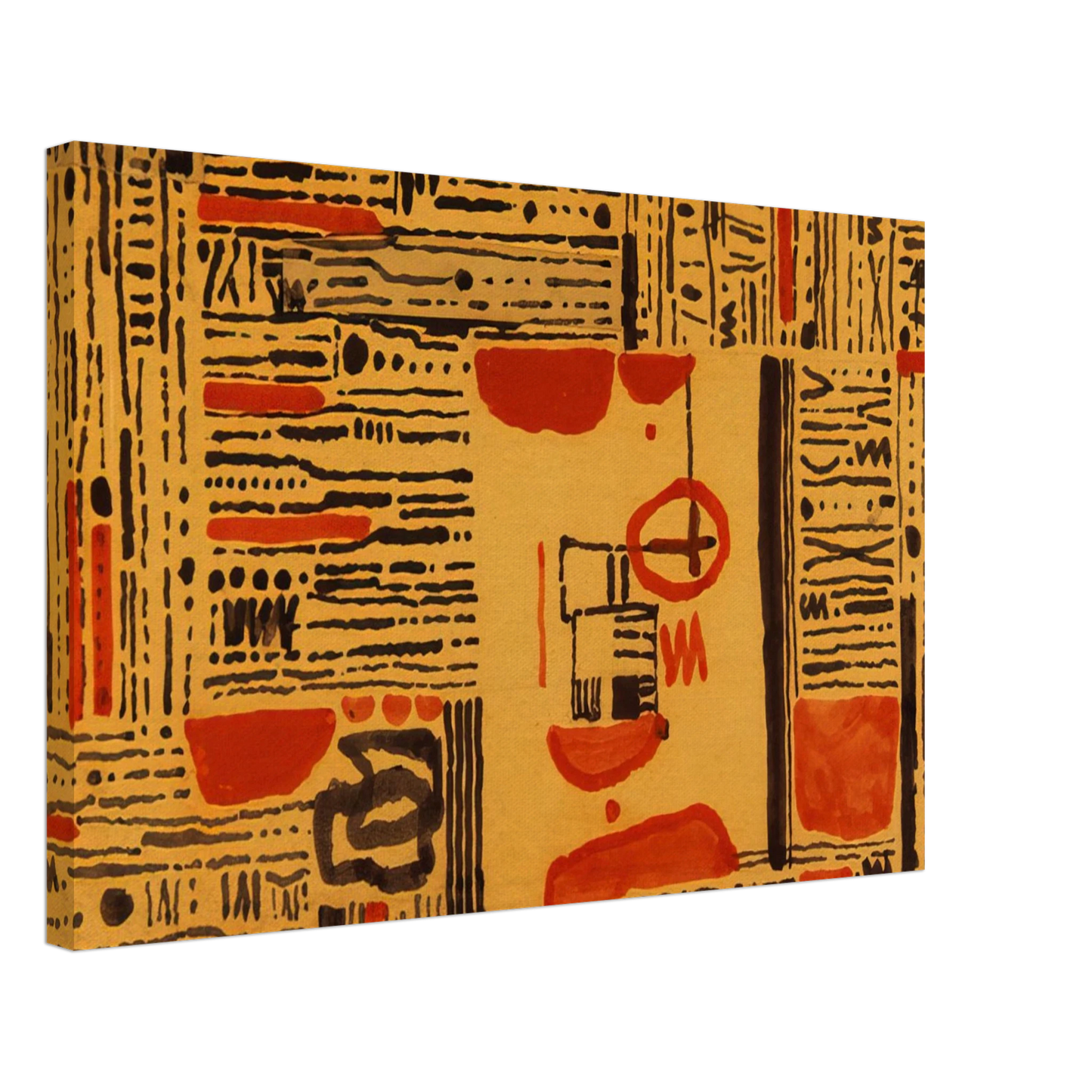 Bice Lazzari - L-11 detail - 1950 Canvas - 40x60 cm / 16x24 inches-canvas