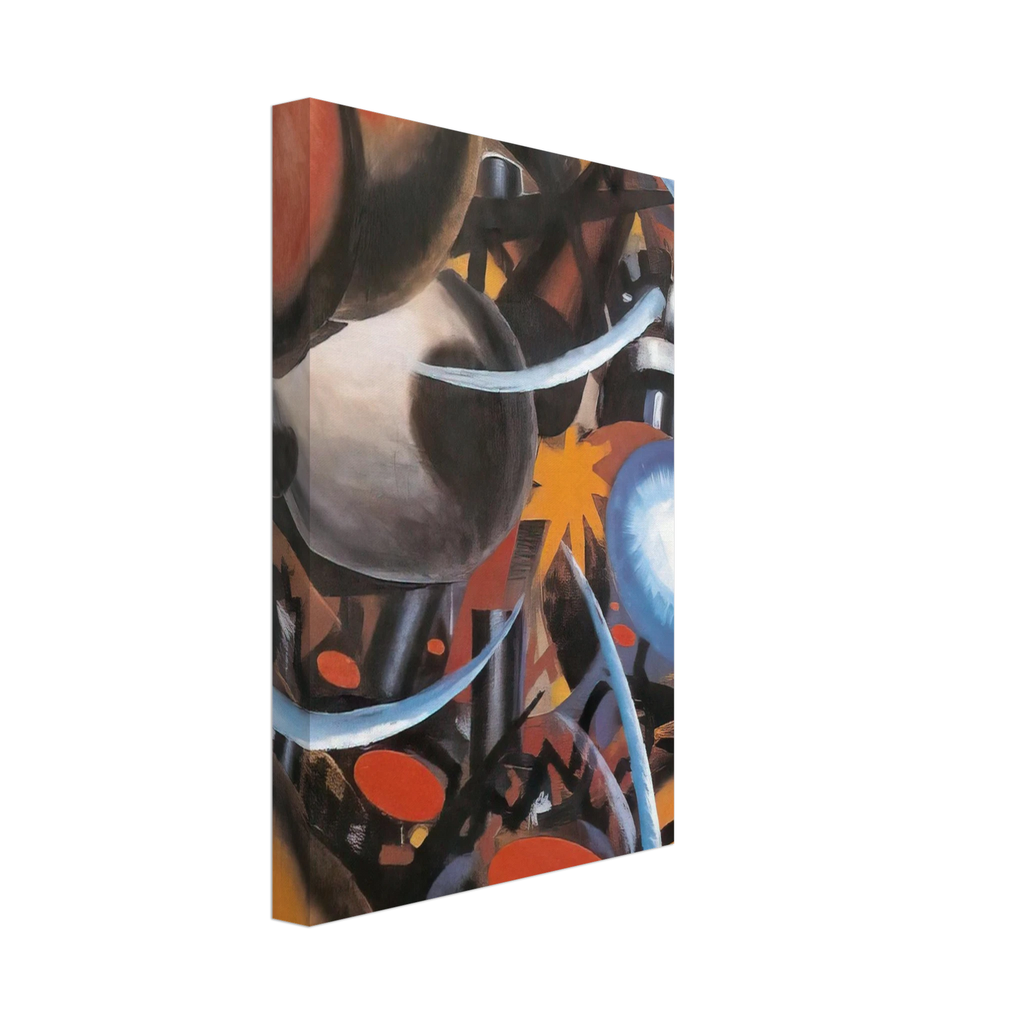 Julius Evola - Fucina, studio di rumori - 1918 Canvas - 40x60 cm / 16x24 inches-canvas