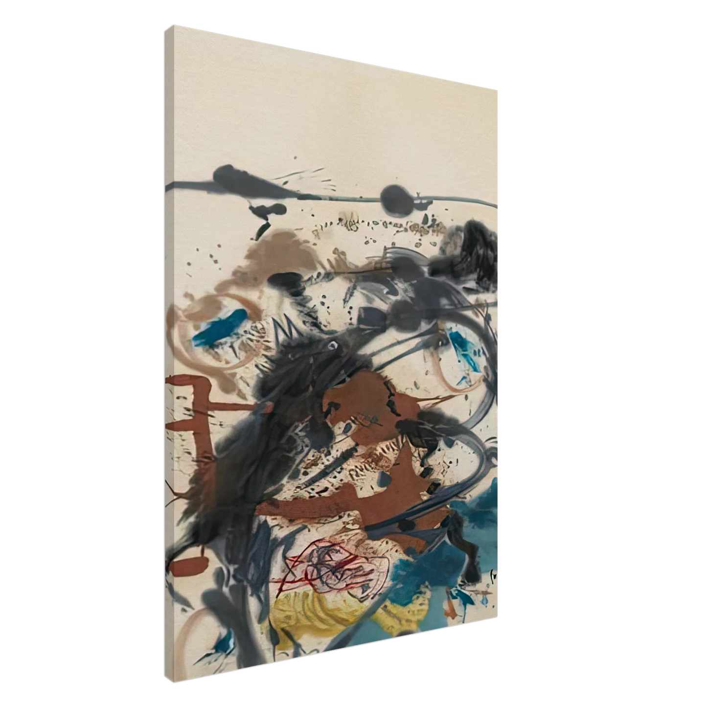 Helen Frankenthaler - Winter Hunt, 1958- Canvas - 20x30 cm / 8x12 inches-canvas