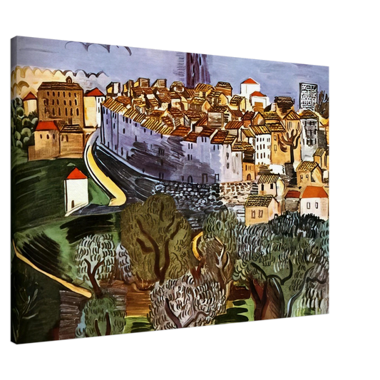 Raoul Dufy - VENCE 1923 Canvas - 20x30 cm / 8x12 inches-canvas