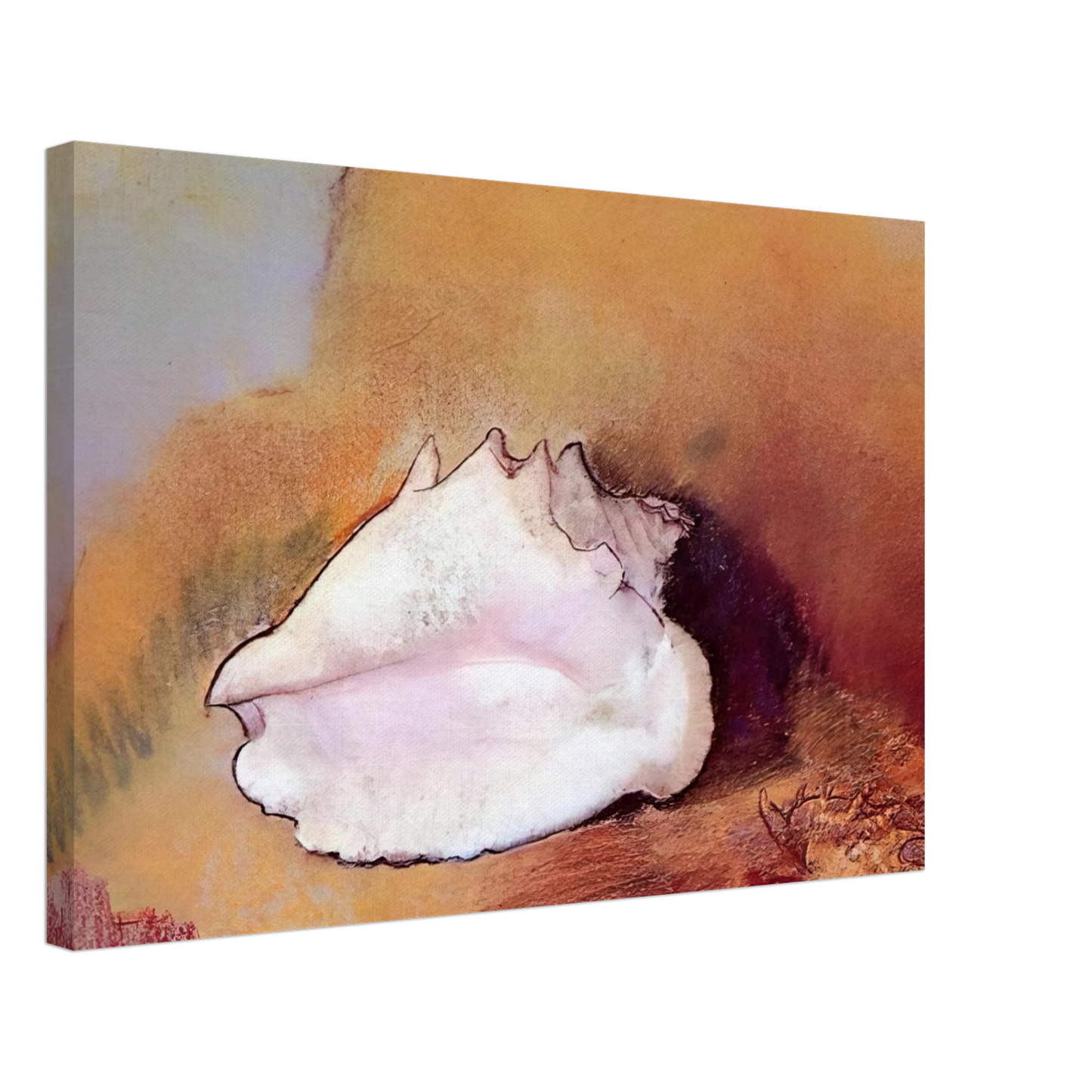 Odilon Redon - THE SEASHELL 1912 Canvas - 40x60 cm / 16x24 inches-canvas