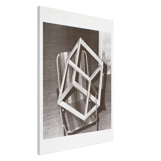 Gerhard Richter - CUBE ON LAWNCHAIR Canvas - 20x30 cm / 8x12 inches-canvas