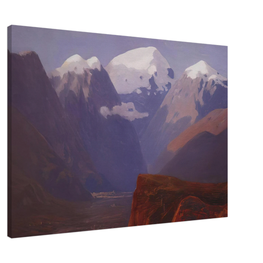Arkhyp Kuindzhi - Snow tops Canvas - 20x30 cm / 8x12 inches-canvas