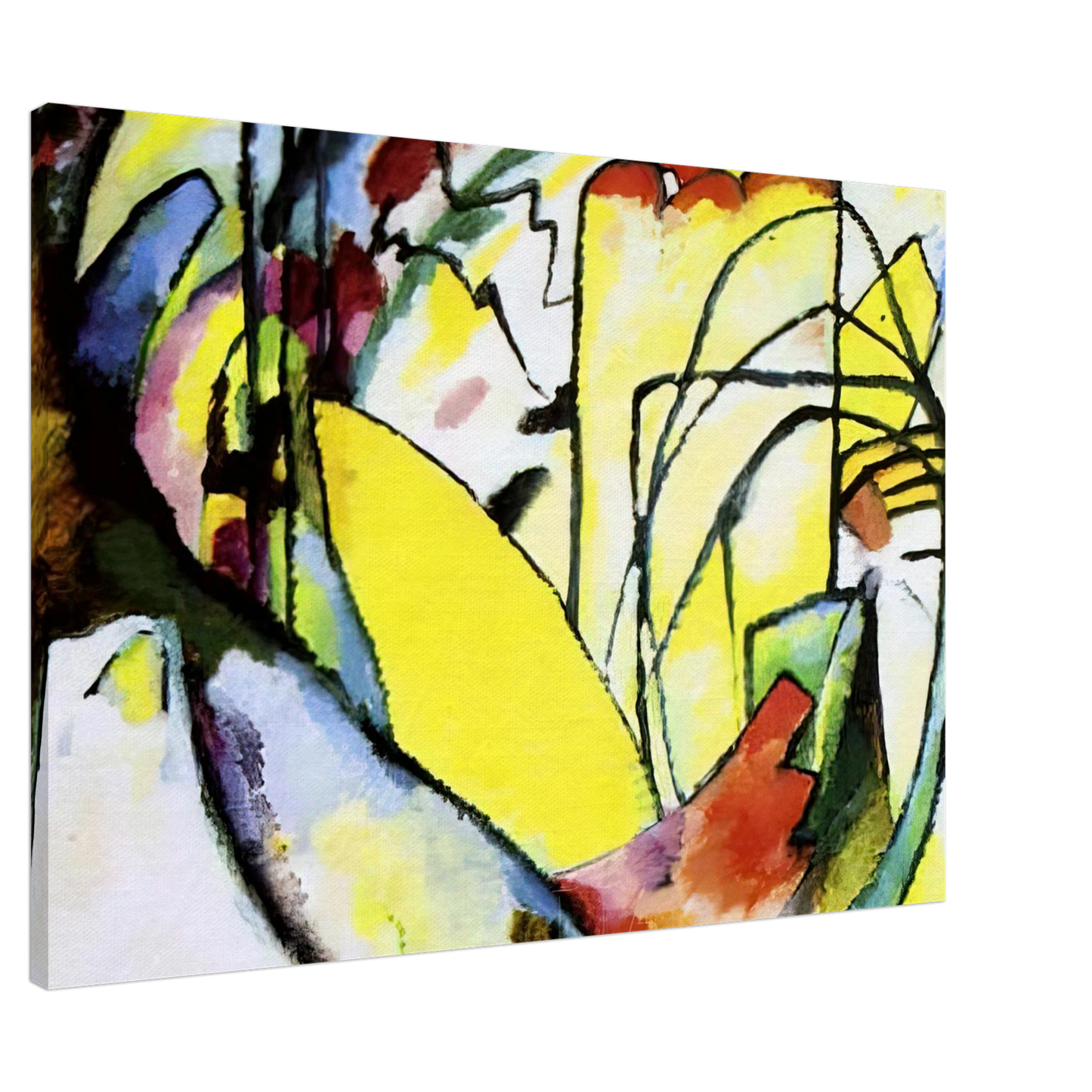 Wassily Kandinsky - IMPROVISATION 10 1910 Canvas - 20x30 cm / 8x12 inches-canvas