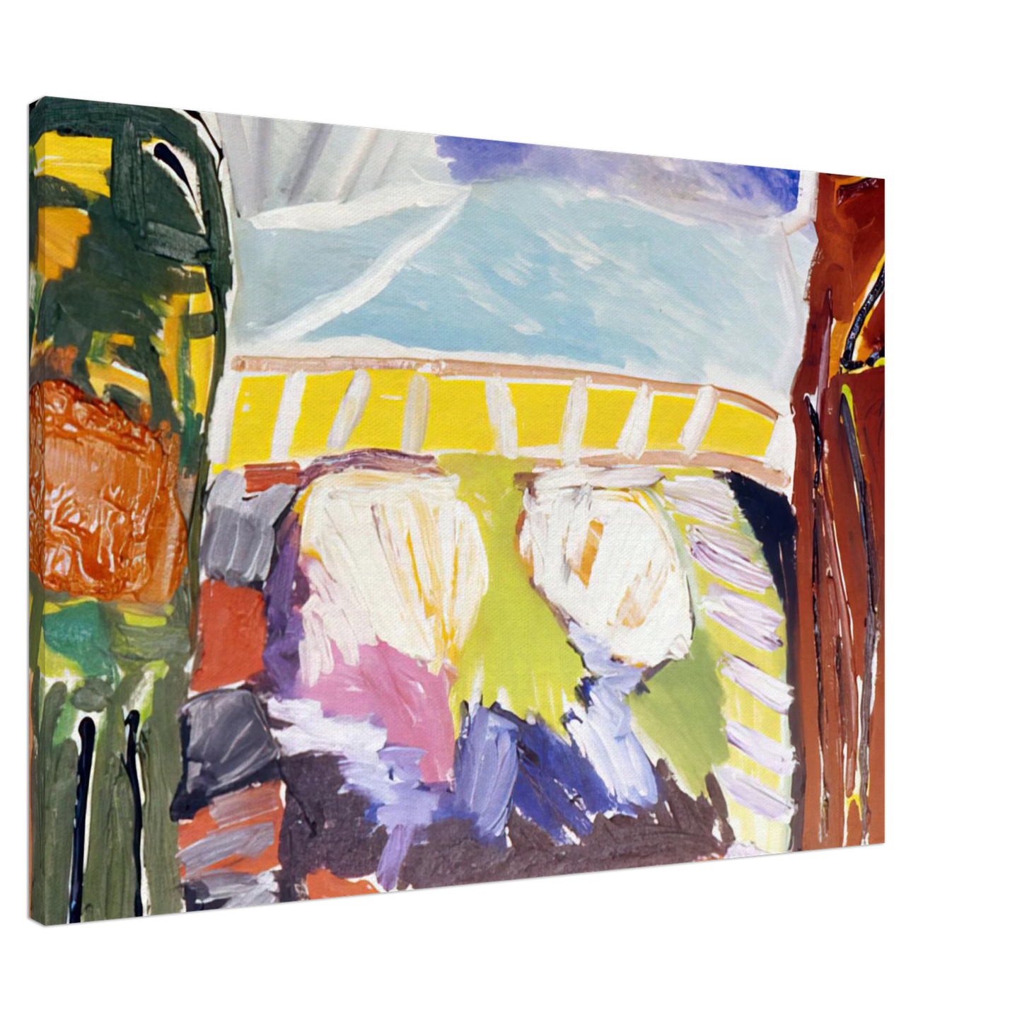 Ronnie Landfield - Taurean Entrance - 1973 Canvas - 20x30 cm / 8x12 inches-canvas