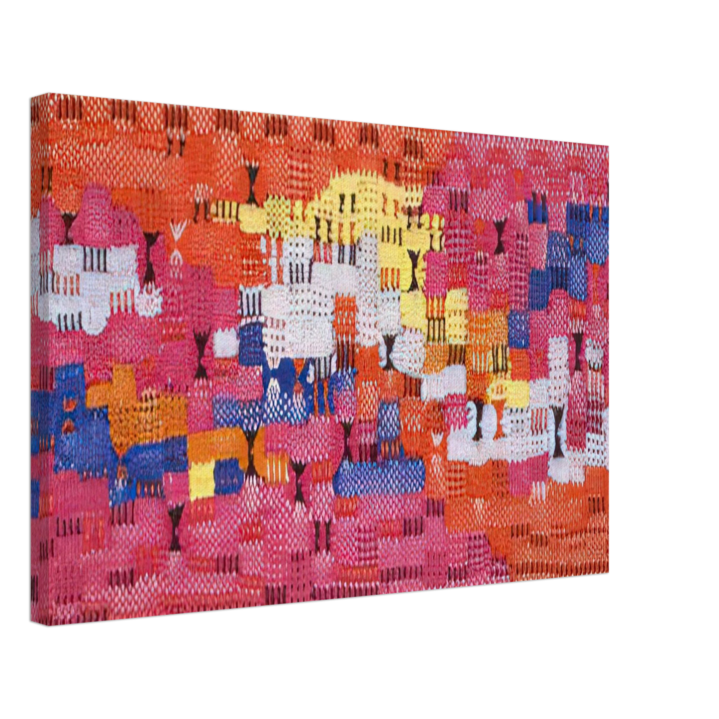 Anni Albers - SOUTH OF THE BORDER 1958 Canvas - 70x100 cm / 28x40 inches-canvas