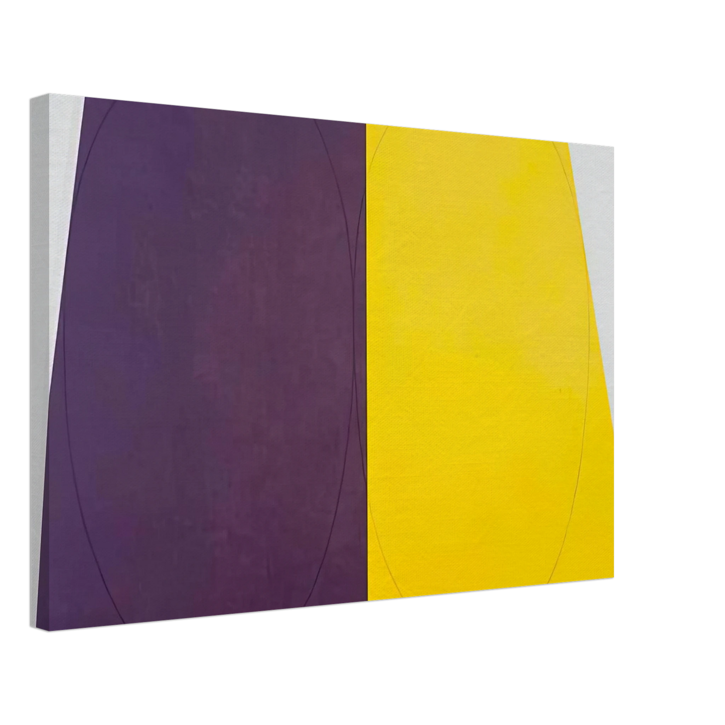 Robert Mangold - PLANE FIGURE SERIES D DOUBLE PANEL 1993 Canvas - 40x60 cm / 16x24 inches-canvas