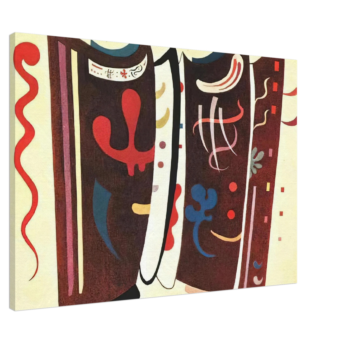 Wassily Kandinsky - BROWN WITH SUPPLEMENT 1935 Canvas - 20x30 cm / 8x12 inches-canvas