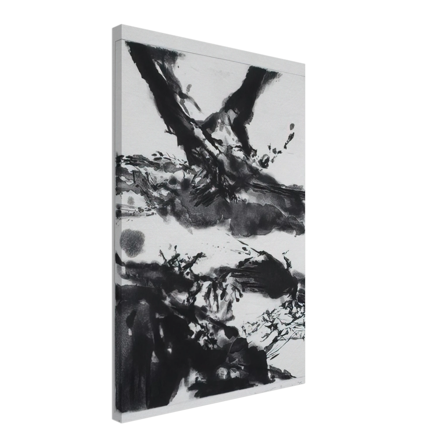 Zao Wou-Ki - FLASHES 1992 Canvas - 40x60 cm / 16x24 inches-canvas